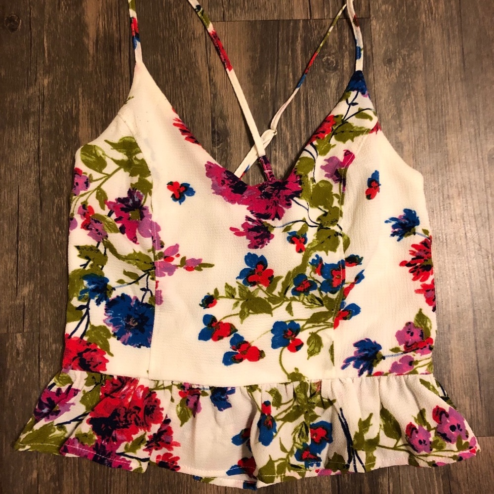 cross back crop top